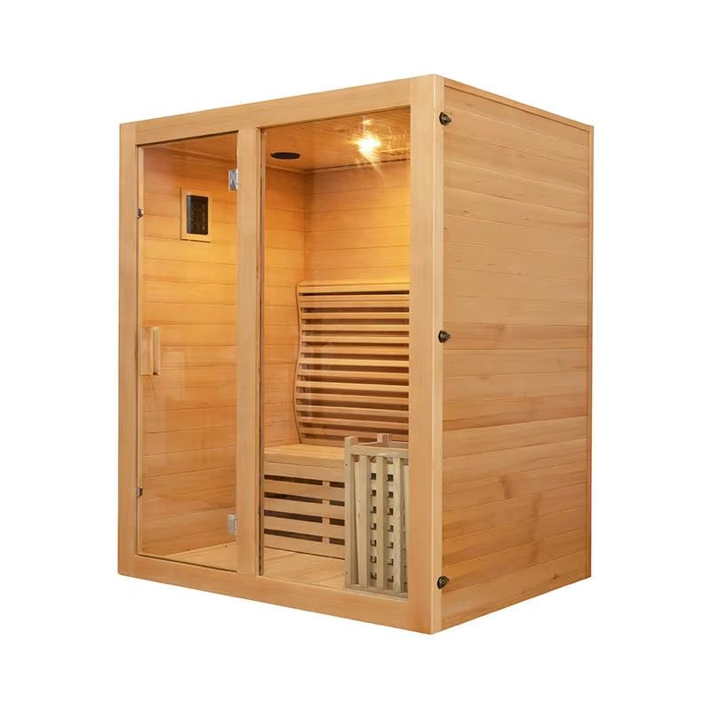 Sell Indoor Wooden Steam Sauna Room 3 People Traditional Wet Steam Sauna Room High-Quality Household Leisure Sauna